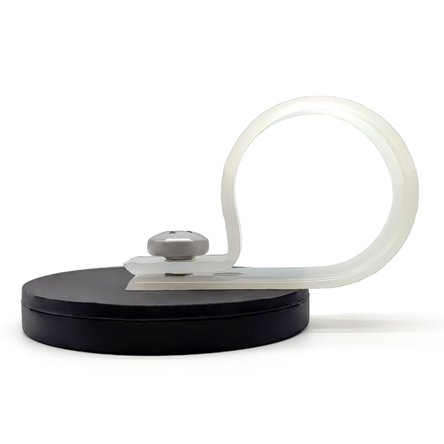 Пластиковый зажим Черный магнит с резиновым покрытием