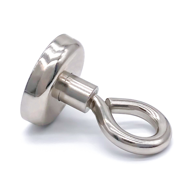 Магнит N35 NdFeB с круглым основанием и болтом с проушиной