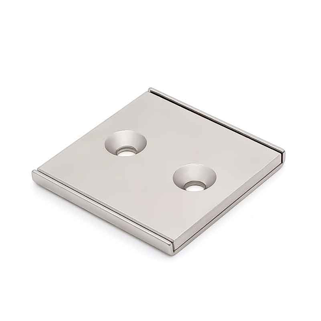 Индивидуальный размер, цвет, логотип N35 N52, редкоземельный магнитный материал, 20 кг, сильный квадратный магнит с потайным отверстием, канальный магнит NdFeB