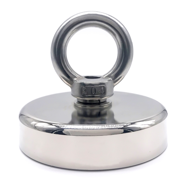 Односторонний рыболовный магнит с потайным отверстием 