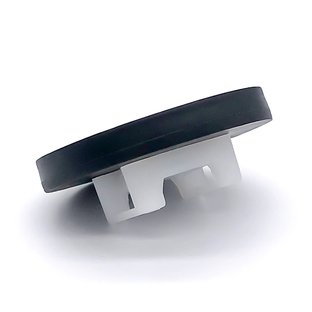 Основание кабельной стяжки с черным неодимовым магнитом с резиновым покрытием