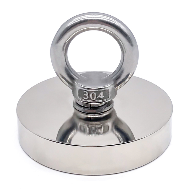 Односторонний мощный магнитный спасательный болт с проушиной неодимовый рыболовный магнит