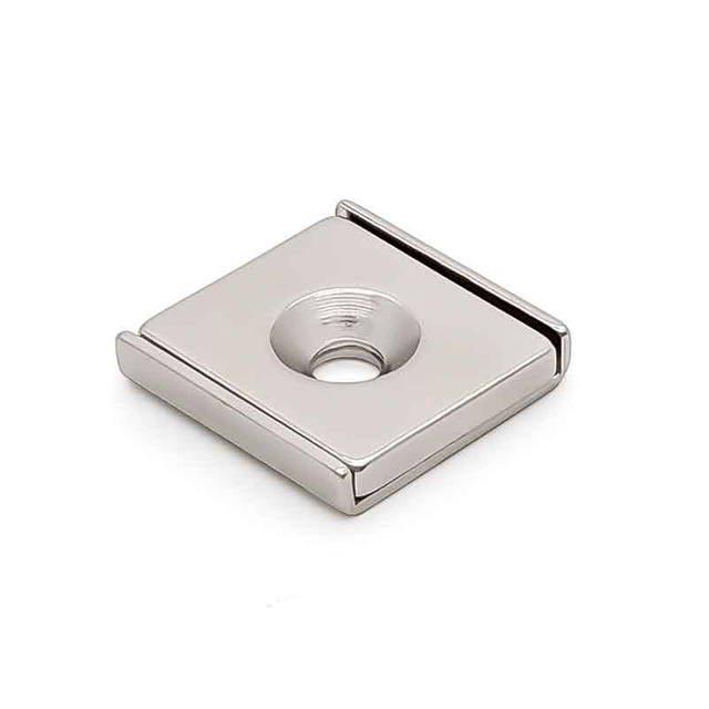 Ni покрытие квадратный промышленный постоянный 5 кг 10 кг блок Super Force прямоугольный с одним потайным отверстием неодимовый канальный магнит